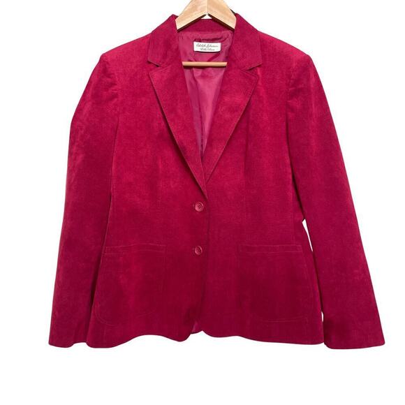 Vintage 70s Lilli Ann Ultrasuede Blazer | Adolph Schuman, Fuchsia, Fits M/L, EUC - Picture 7 of 7